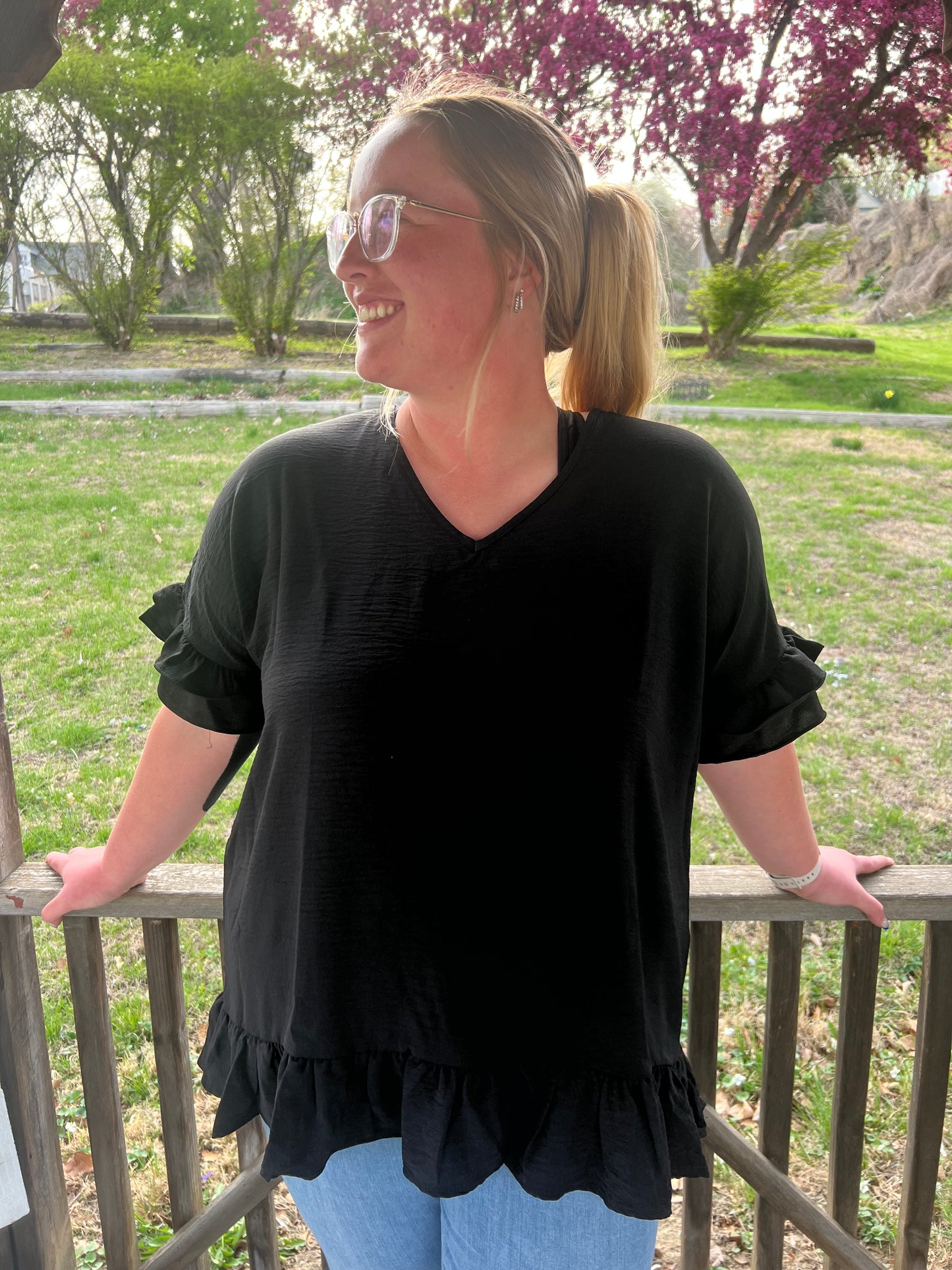Oversized Ruffle Shirt