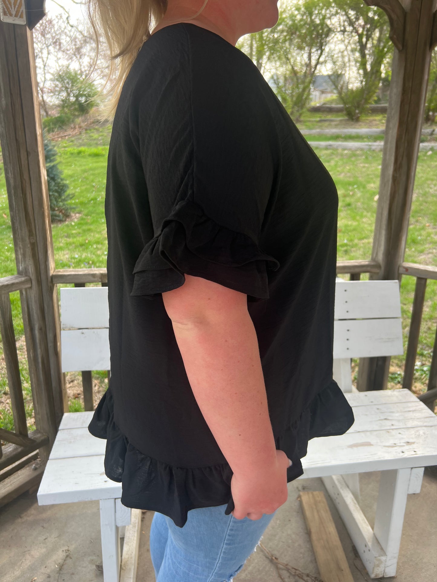 Oversized Ruffle Shirt