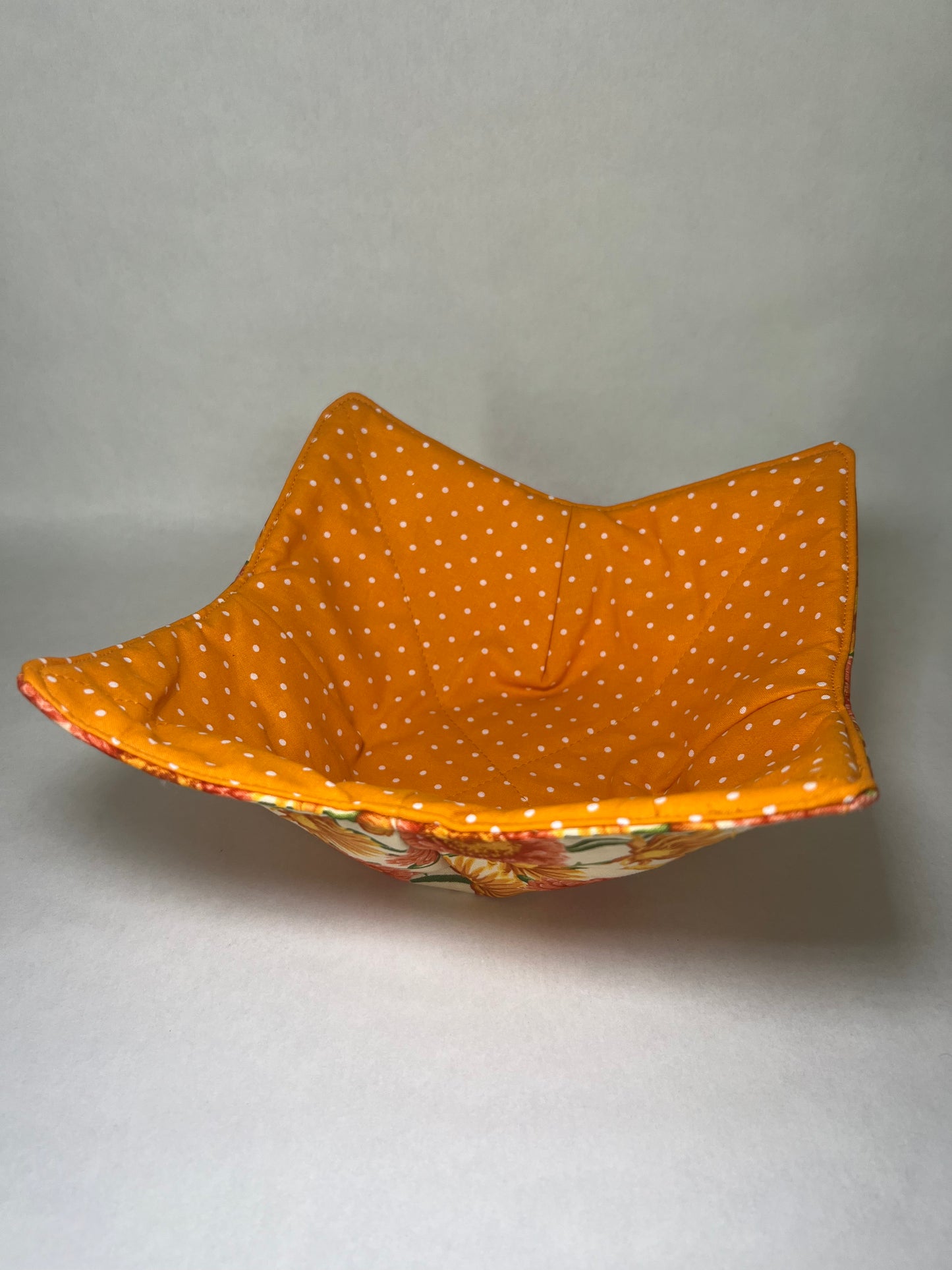 Floral & Polka Dot Microwave Bowl Cozy