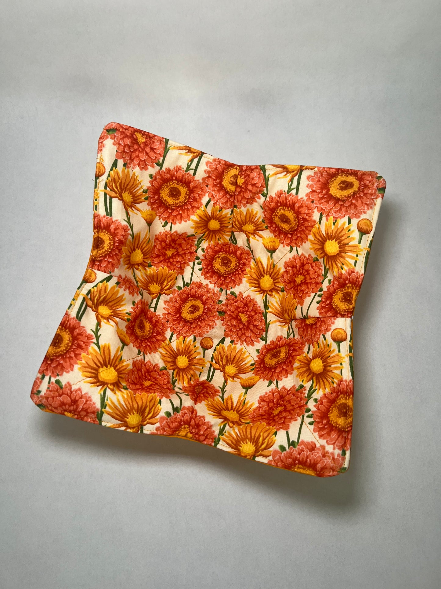 Floral & Polka Dot Microwave Bowl Cozy