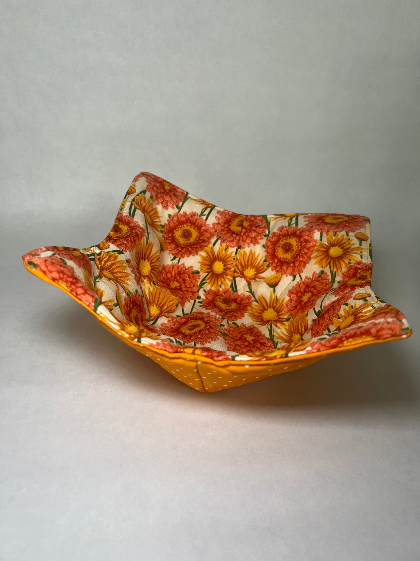 Floral & Polka Dot Microwave Bowl Cozy