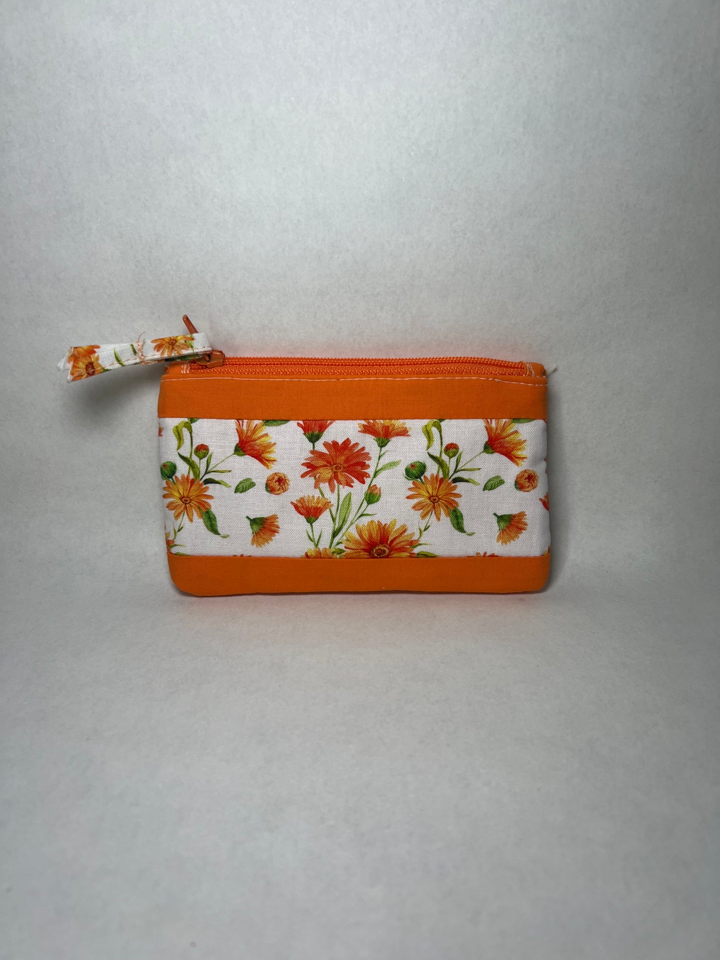 Orange Floral Pouches