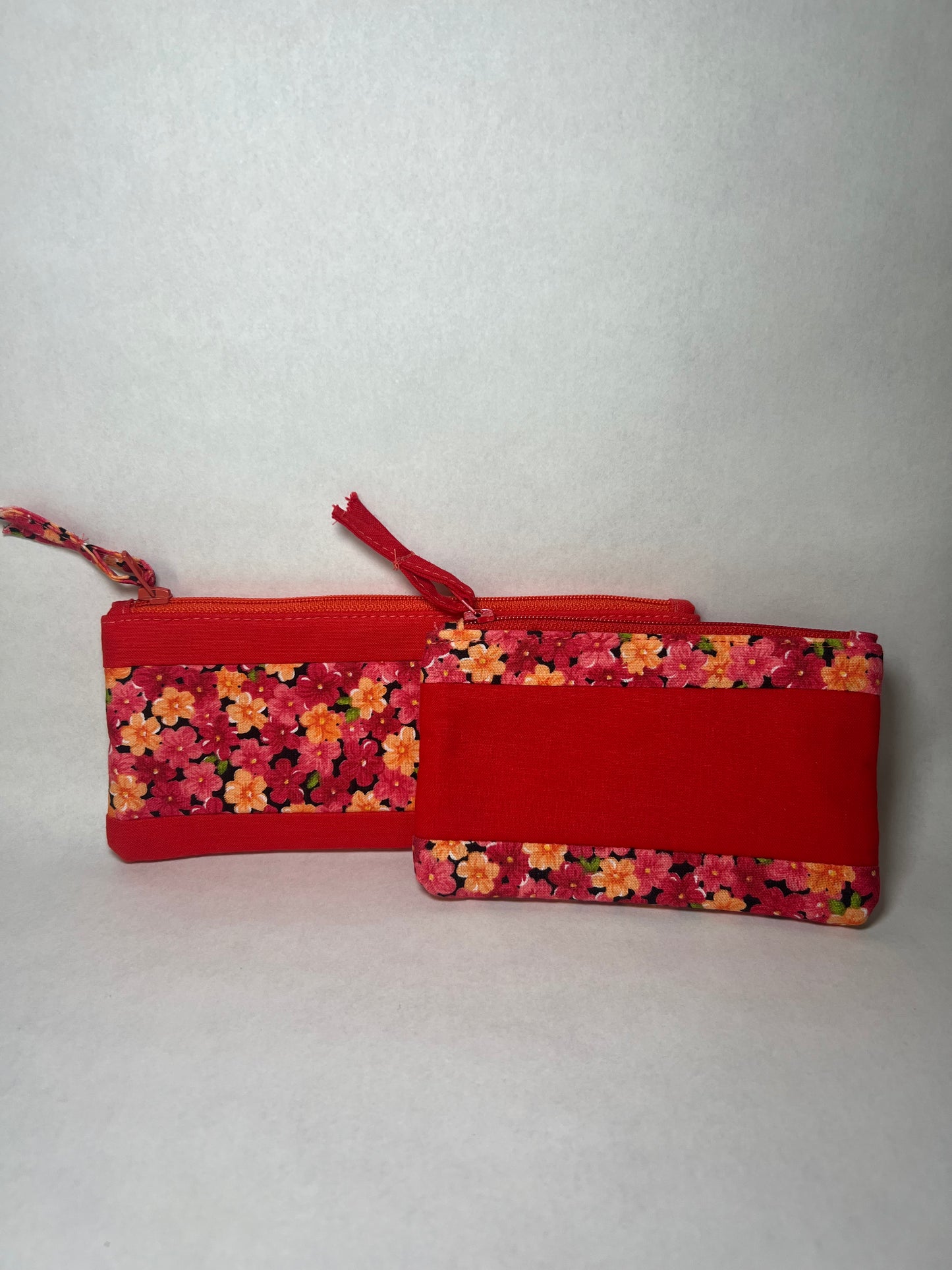 Coral Floral Pouches #1