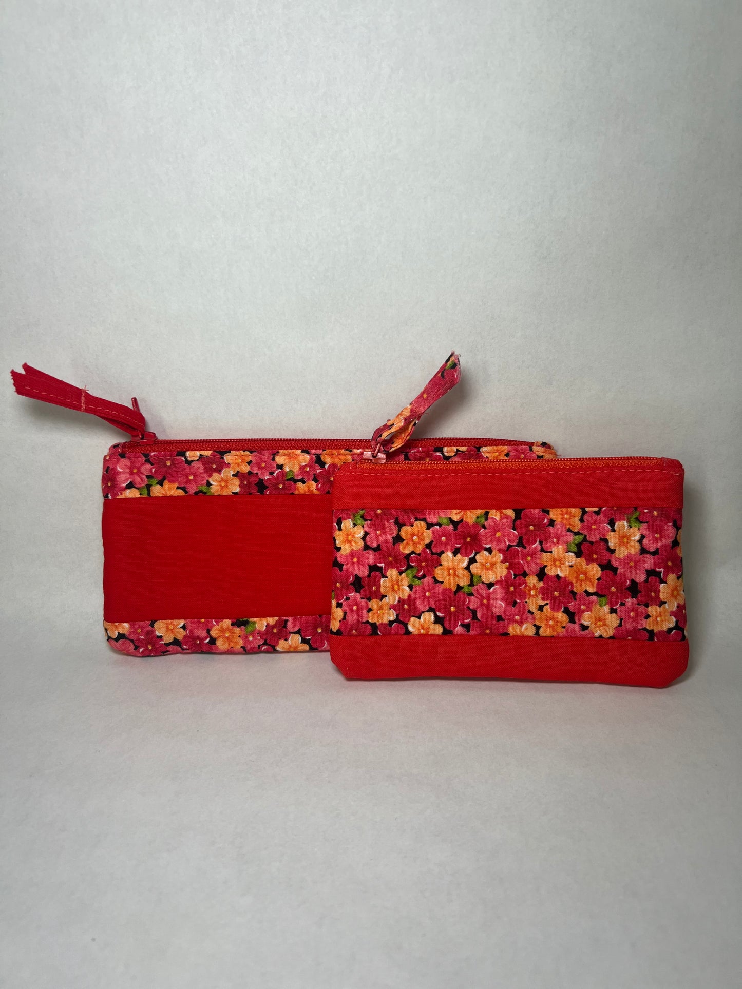 Coral Floral Pouches #2