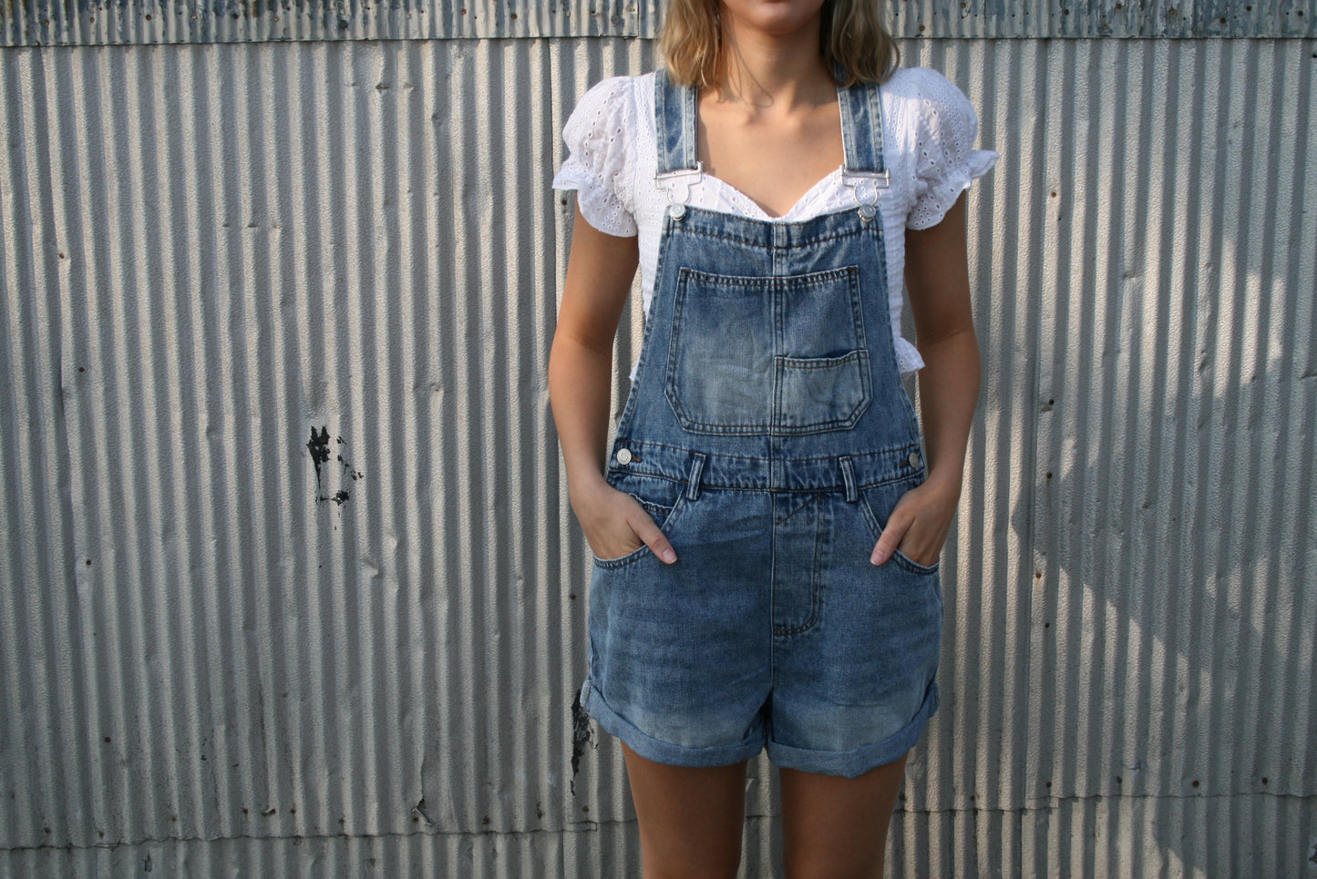 Kenny Denim Romper
